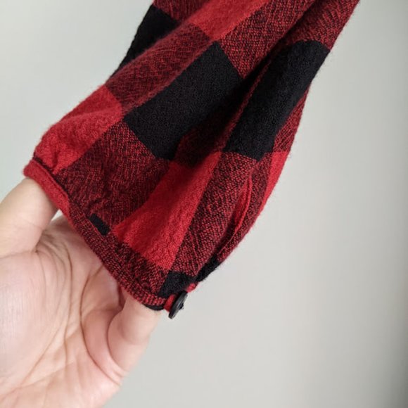 Madewell Black and Red Buffalo Plaid Dress Size XXS - Picture 9 of 11